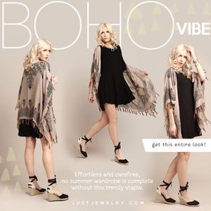 Boho Vibe Kimono Vest